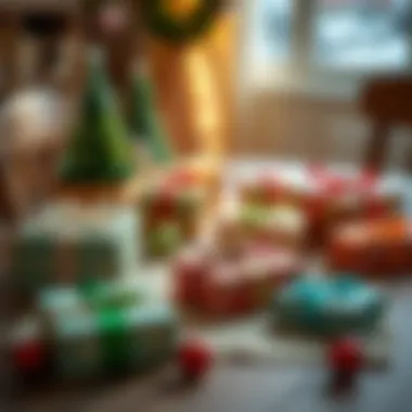 Creative DIY gift ideas laid out on a table