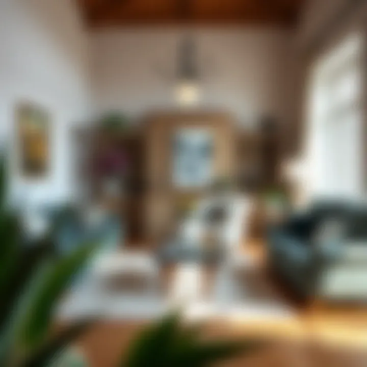 Stylish living room featuring revitalized furniture as a focal point