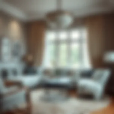 A cozy home with a neutral palette displaying elegance