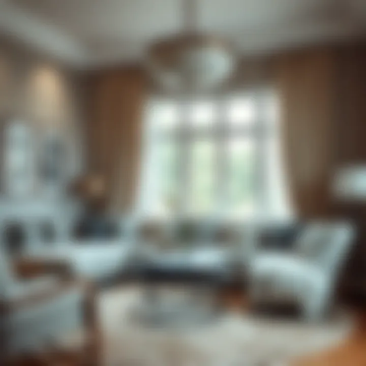 A cozy home with a neutral palette displaying elegance