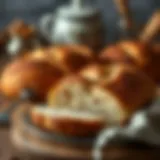 Freshly baked homemade bread with a golden crust