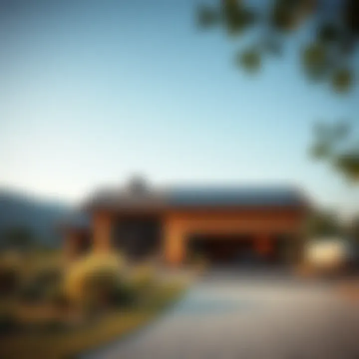 Eco-Friendly Home Utilizing Solar Power An eco-friendly home surrounded by nature utilizing solar power