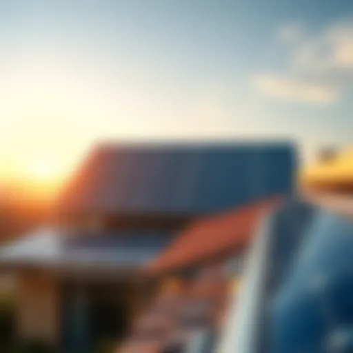 A modern solar panel installation on a rooftop