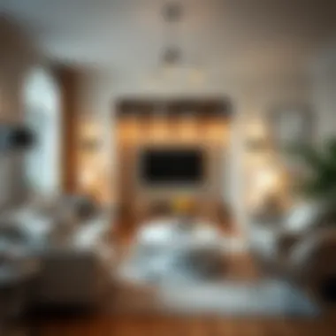 Cozy living room with unique decor