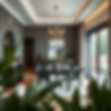 Elegant dining area showcasing modern decor