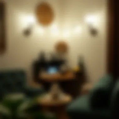 Creative mini bar arrangement in a cozy corner