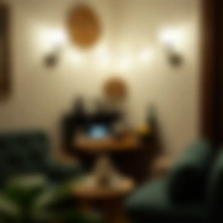 Creative mini bar arrangement in a cozy corner