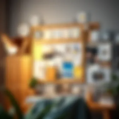 Vision board filled with inspiring ideas