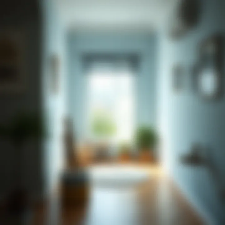 Home with moisture-resistant paint