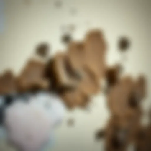 Mold growth on a wall due to humidity