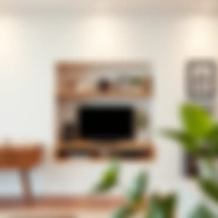 Functional wall niche integrating storage and decoration