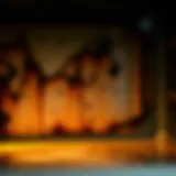 Close-up of black stains inside an oven