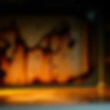 Close-up of black stains inside an oven