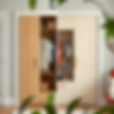 Before and after of a wardrobe transformation