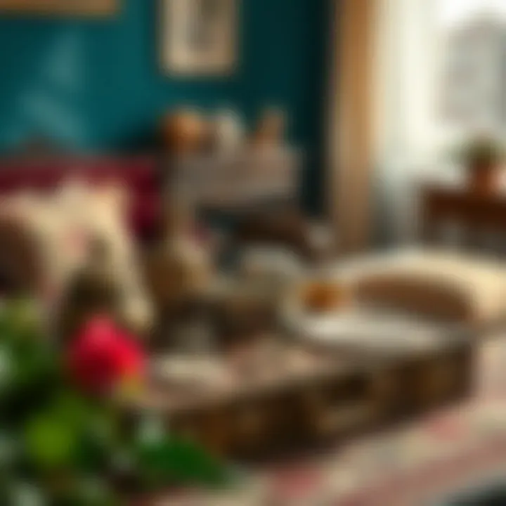 Symbolic items representing family values in a bridal trousseau