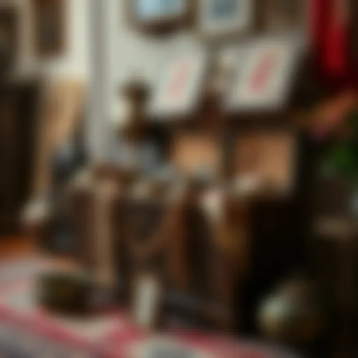 Diverse contents of a bridal chest representing cultural heritage