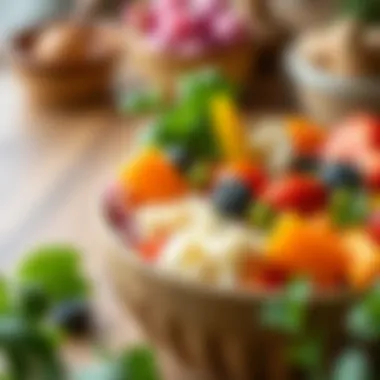 A vibrant bowl filled with colorful fresh ingredients.