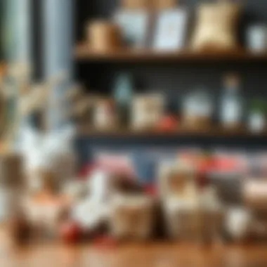 A table displaying various handmade gift ideas