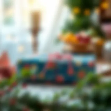 A beautifully wrapped gift with a personal touch