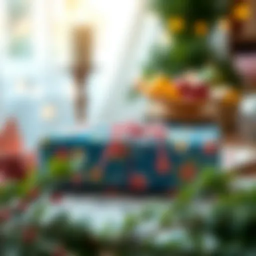 A beautifully wrapped gift with a personal touch