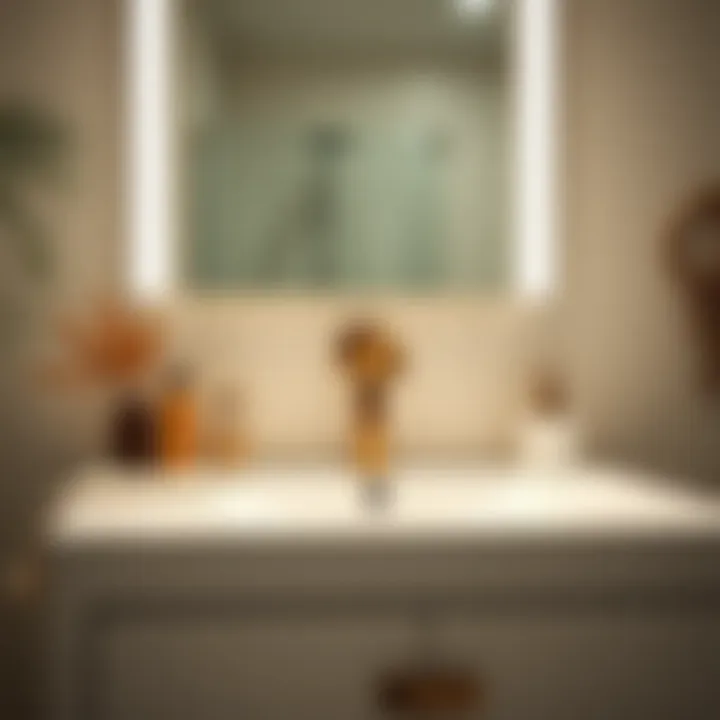 Functionality Meets Aesthetics Close-up of functional features of Hilton cabinet washbasin