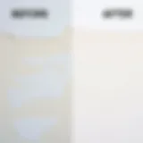 A clean wall free of stains