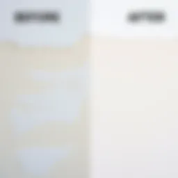 A clean wall free of stains