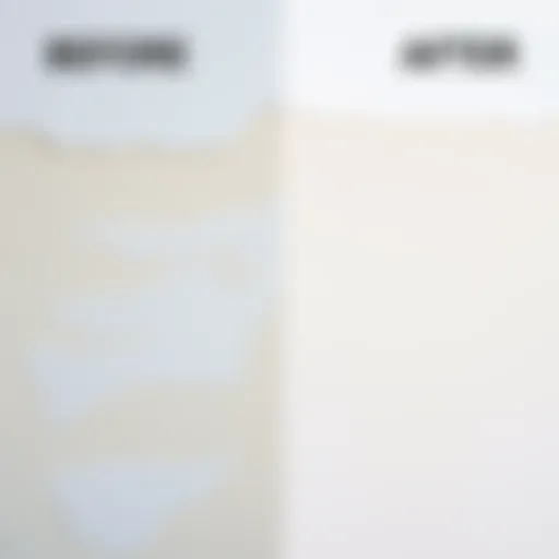 A clean wall free of stains