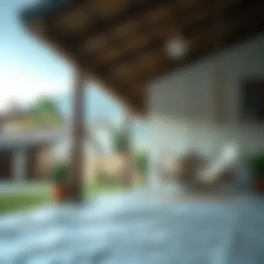 A serene outdoor setting indicating ideal weather conditions for painting.