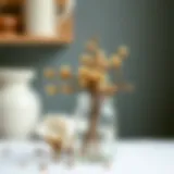 Dried linden flowers in a glass jar
