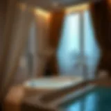 Elegant jacuzzi curtain design showcasing a serene environment