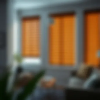 Stylish wood blinds that enhance classic interior decor