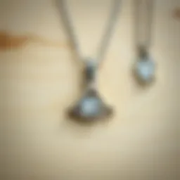 Shiny silver necklace after polishing