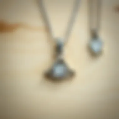 Shiny silver necklace after polishing