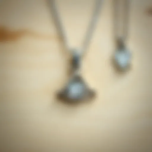 Shiny silver necklace after polishing