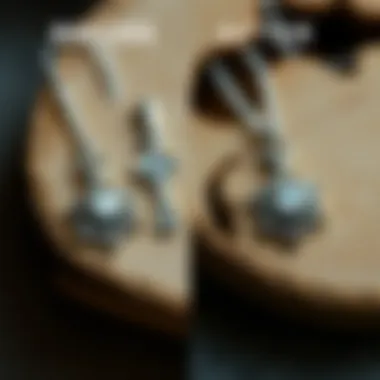 Before and after comparison of silver jewelry