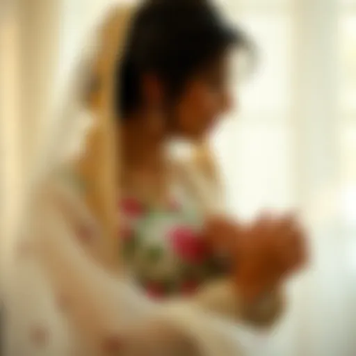 Artistry in Bridal Trousseau Embroidery Elegant traditional embroidery showcasing the artistry of bridal trousseaus