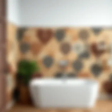 Creative tile arrangement showcasing Koçtaş's unique styles