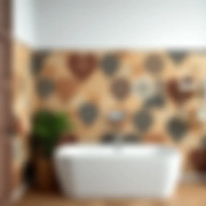 Creative tile arrangement showcasing Koçtaş's unique styles