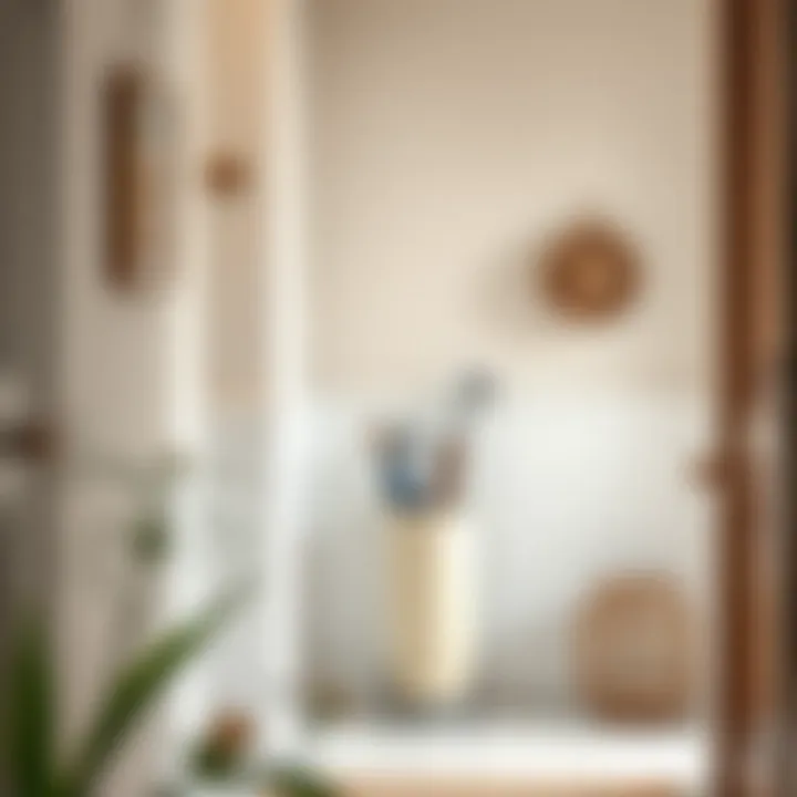 Functional Koçtaş umbrella stand in a hallway setting