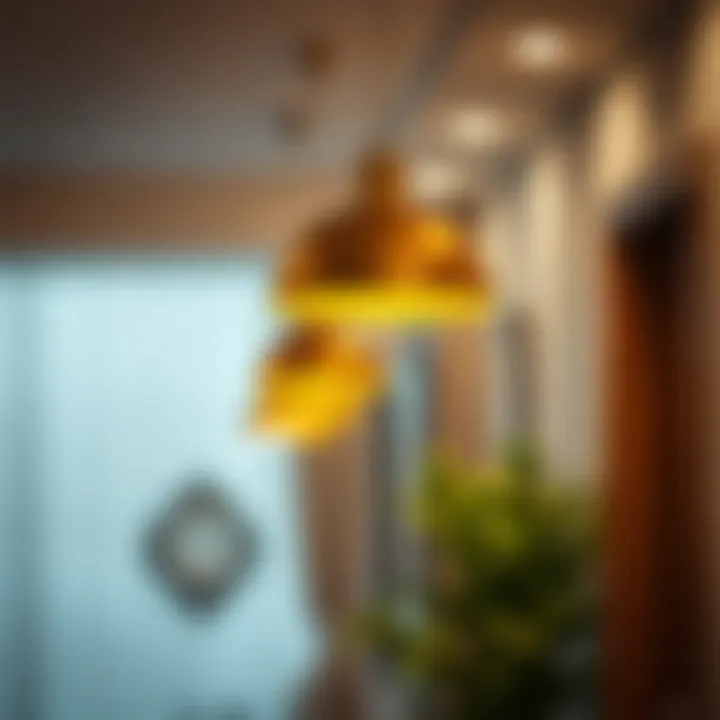 Stylish pendant lights adding charm to corridors