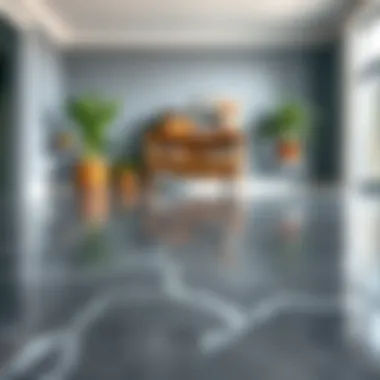 Final results of a well-cured epoxy application