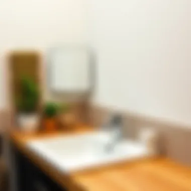 Final setup of installed sink