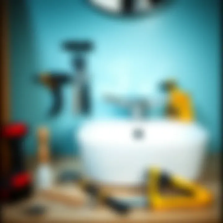 Tools required for sink mounting