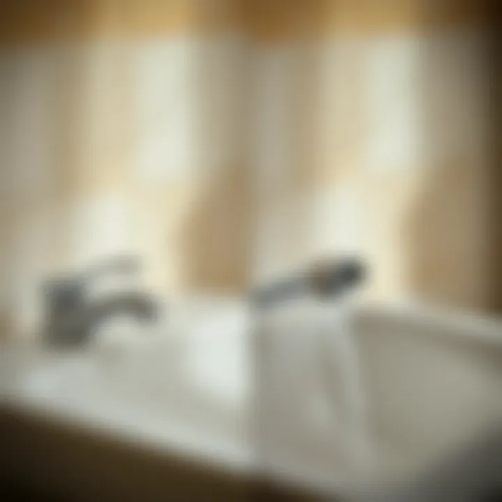 Before and after unclogging a sink