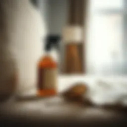 Method for removing stains from linen upholstery