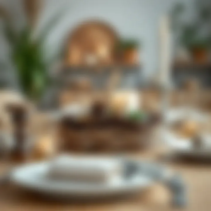 Creative use of natural elements in table decoration