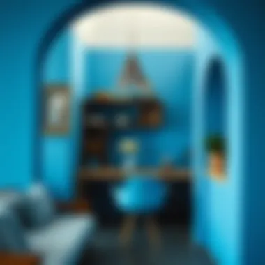 Artistic interpretation of the color blue