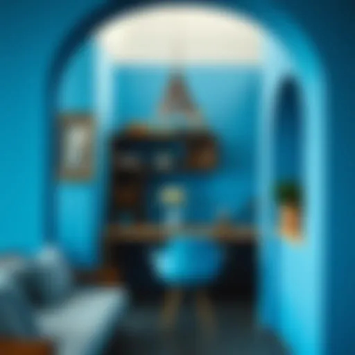 Artistic interpretation of the color blue