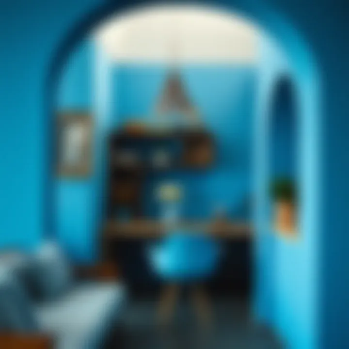 Artistic interpretation of the color blue